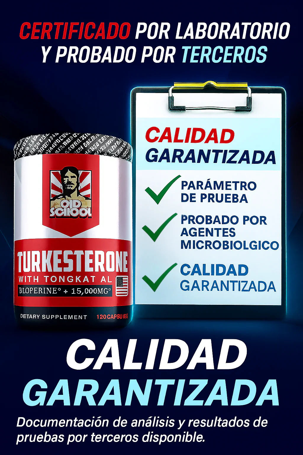 Old School Turkesterone™ Gana Masa Magra, Fuerza y Rendimiento sin Efectos Secundarios