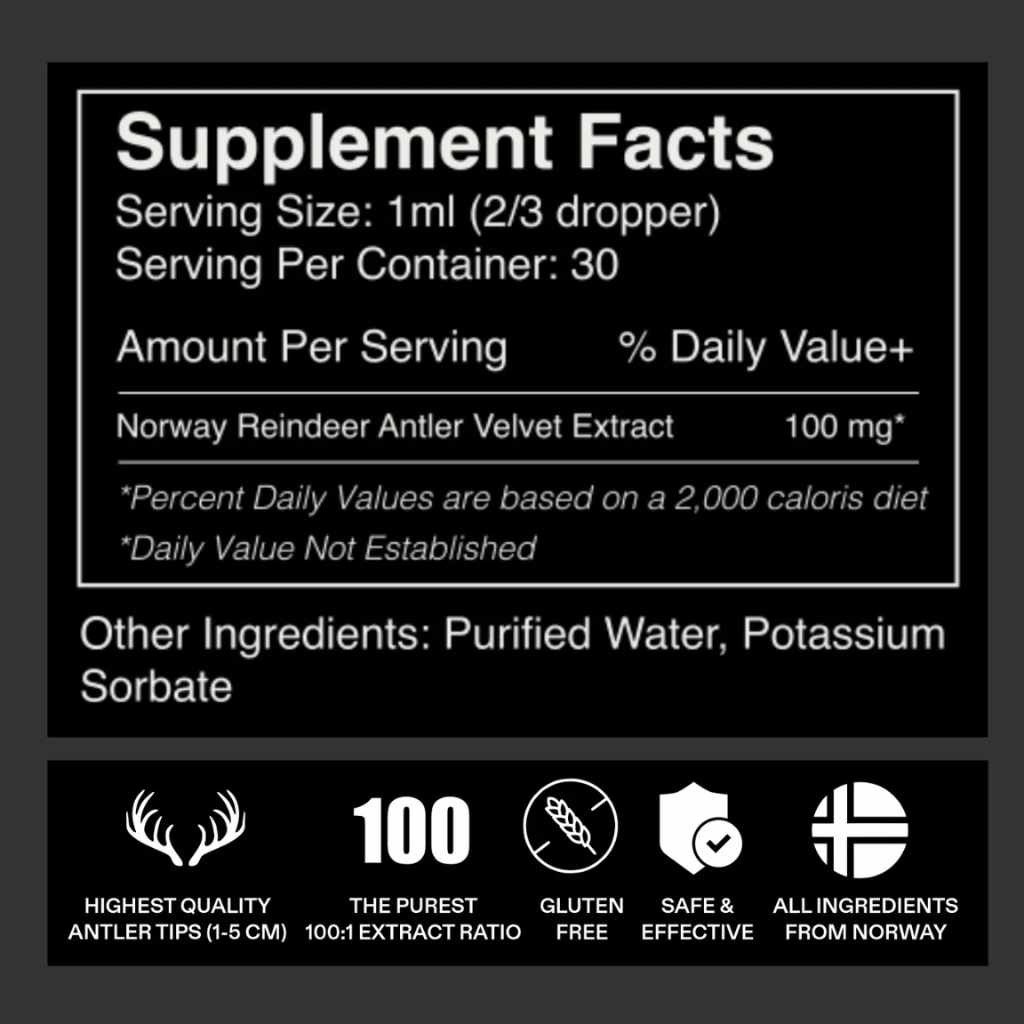 Deer Antler Extract – Vitalidad Premium desde Noruega