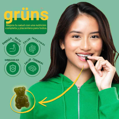 SuperGreens Gummies™ – Nutrientes diarios para energía, digestión e inmunidad