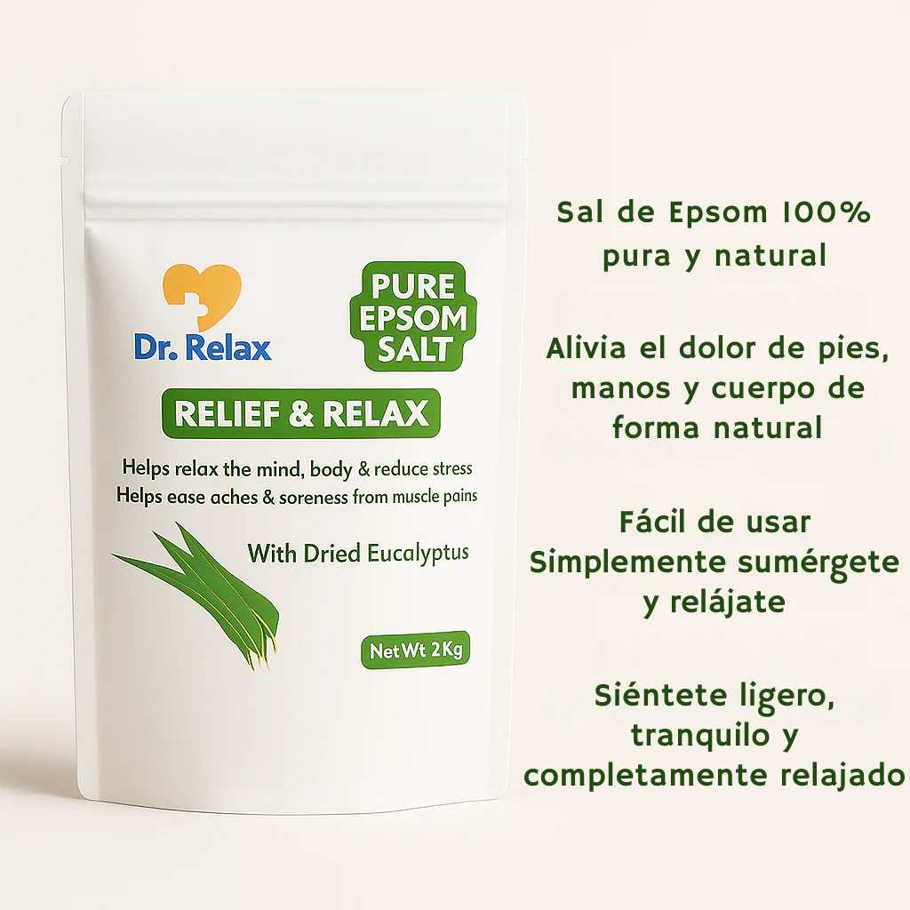 Dr. Relax™ – Pure Epsom Salt con Eucalipto Seco